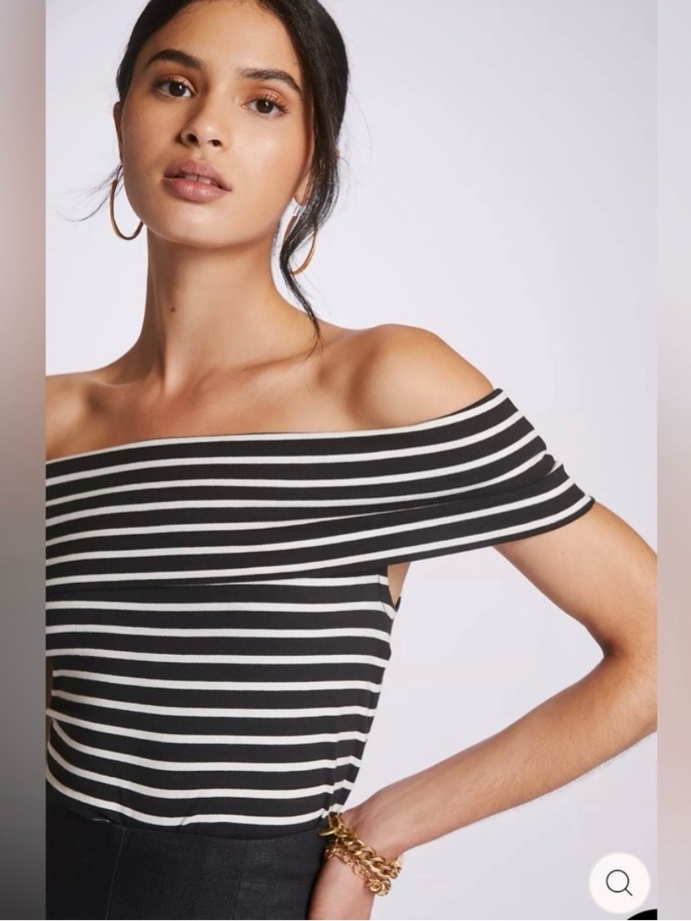 Mauve by Anthropologie off shoulder top